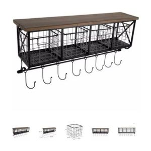 NIB Hobby lobby shelf with 4 baskets